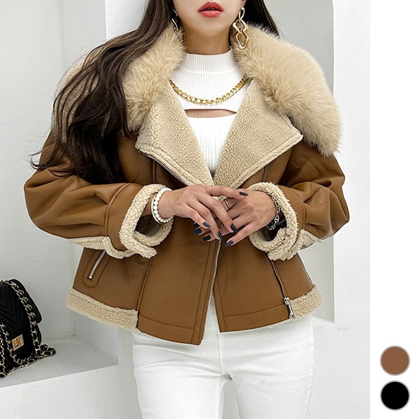ジャケット ブルゾン レディース ムートン アウター ライダースジャケット ゆったり 裏ボア 裏起毛 ジャケット おしゃれ カジュアル 冬 韓国 to26674