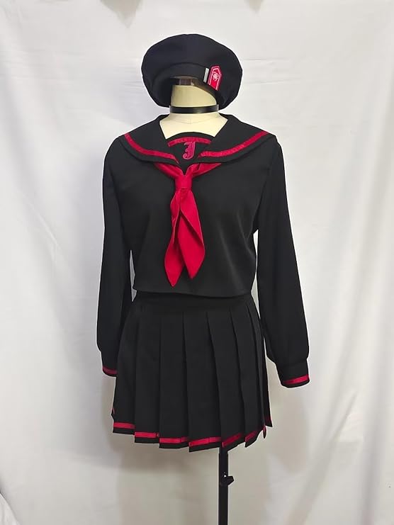モブちゃん ブルアカ 正義実現委員会 戦闘服 セーラー服 JK 学生服 男 女 オーダーメイド 黒 コスチューム コスプレ