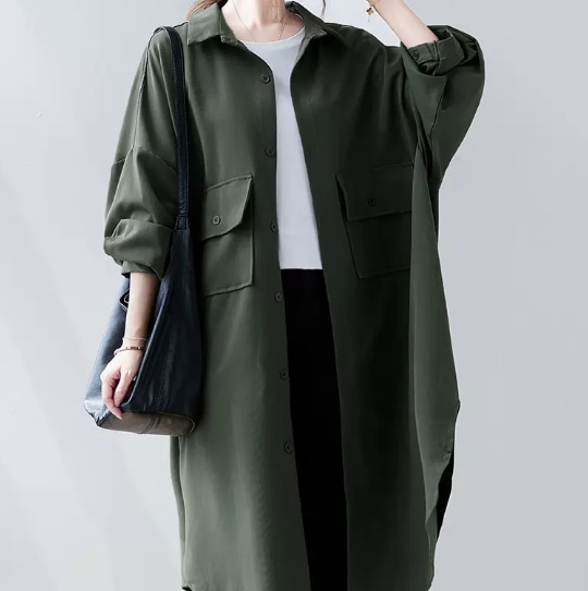 アウター デート コート 上着 ミモレ ミモレ丈 袖あり 長袖 かわいい 大人可愛い きれいめ シンプル カジュアル 大人 上品 おしゃれ お洒落 主役級 存在感 春 秋 10代 20代 30代