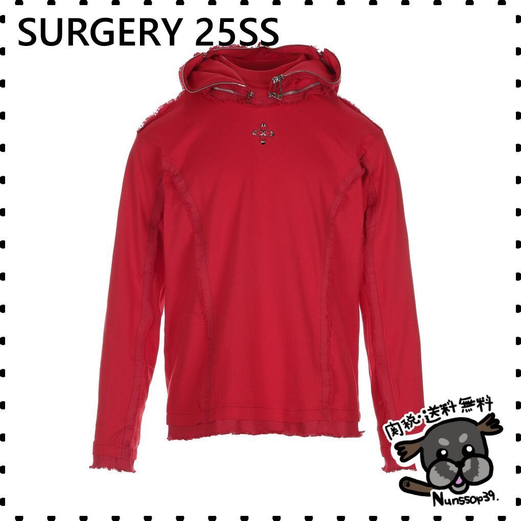 【SURGERY】ninja 3-way long sleeves T-shirts red