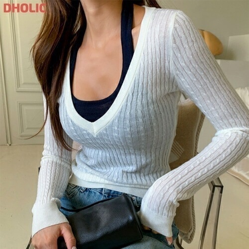 ホルターネックニットセット