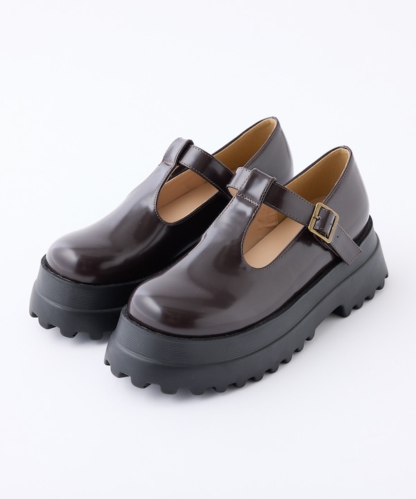 未使用！ロッタデザインTストラップシューズ STACCATO | Tストラップフィッシュボーンシューズ (スリッポン