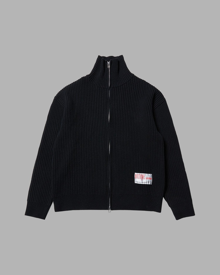 【THE MUSEUM VISITOR】 GARDEN JACQUARD KNIT ZIP UP