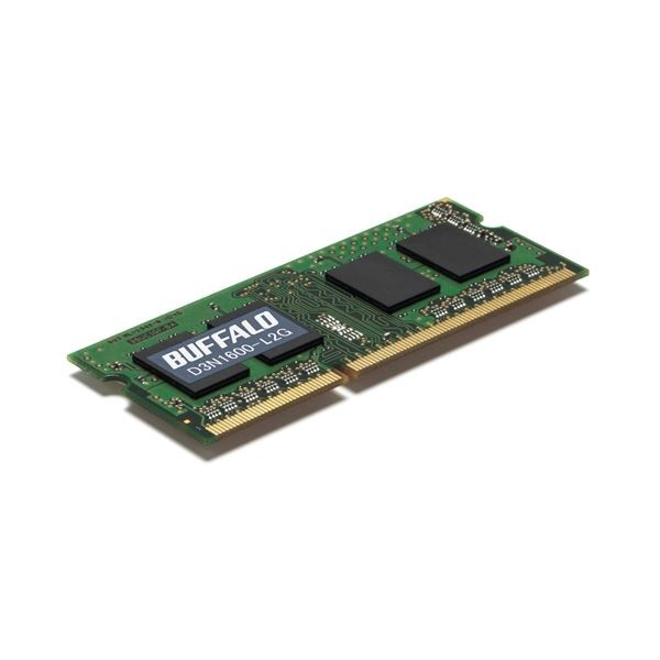 （まとめ）バッファロー 法人向け PC3L-12800 DDR3 1600MHz 204Pin SDRAM S.O.DIMM 2GB MV-D3N1600-L2G 1枚3セット
