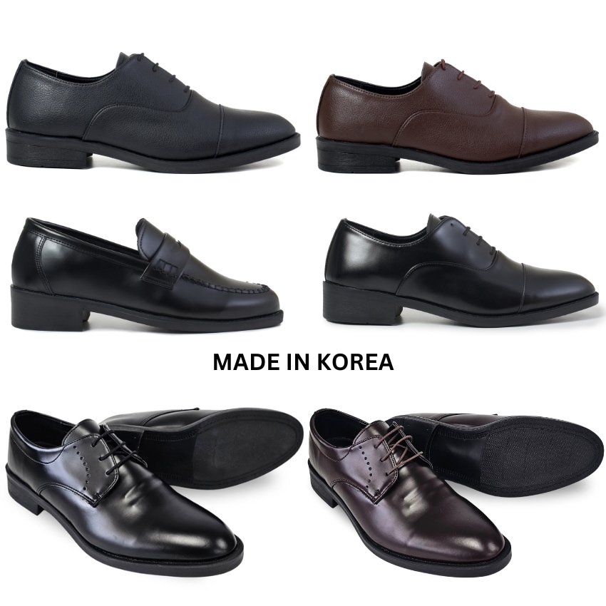 남성 스트레이트팁 키높이 정장 구두 블랙 4,853円