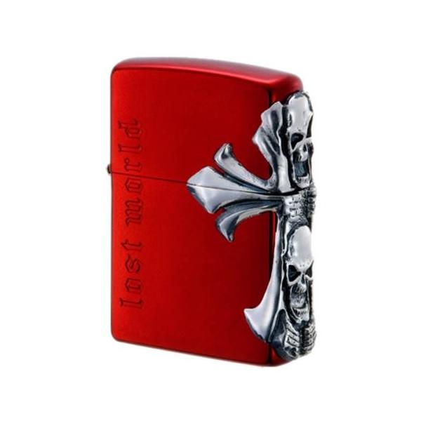 ZIPPO ジッポーライター レッドスカル/CR　シリアルNO.入り
