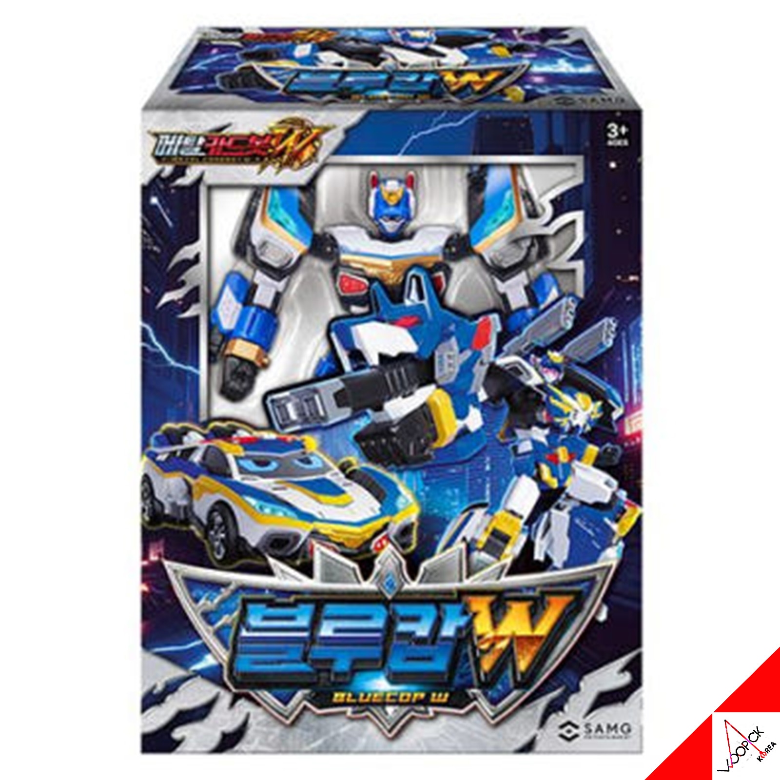 メタルカードボット W/シーズン3/ブルーカップ W/2段変身/合体/変身ロボット/韓国ロボット/フィギュア/CARDBOT Bluecop/新型/正品