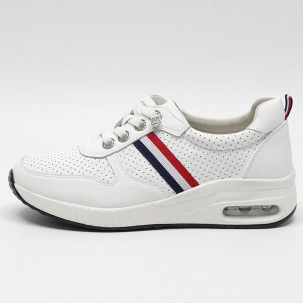 [シューズ] 牛革エア 女性 レディース スニーカー スニーカー スリッポン 3.5cm/2color smL433