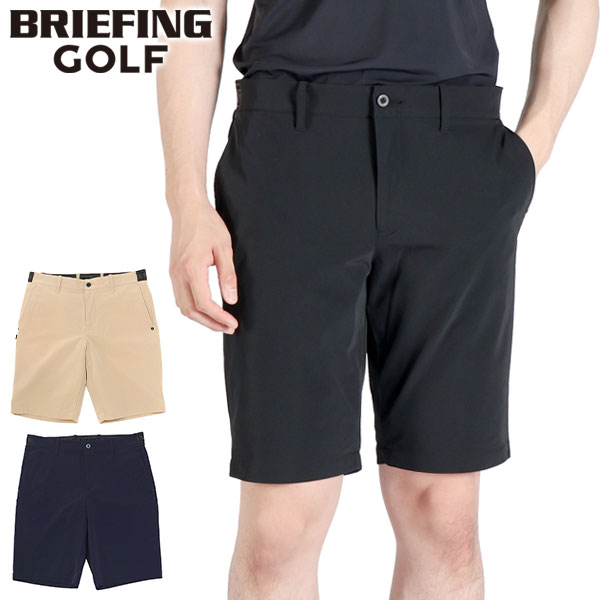 日本正規品 ゴルフ ウェア ゴルフウェア パンツ 伸縮性 ストレッチ 短パン 春夏 MENS LOGO ELASTIC SHORT PANTS BRG241M73