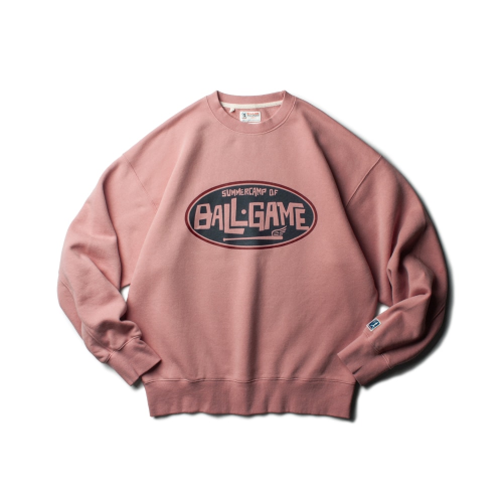 THE RESQ BALLGAME グラフィックスウェットシャツ [ヴィンテージピンク]