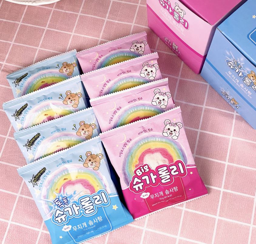 シュガーローリー1+1トクトク+ビッグボックス(15個入)全30個韓国人気綿菓子おやつ