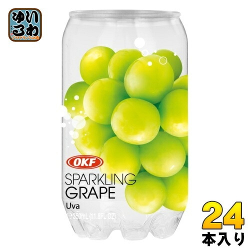 OKF クリアスパークリング グレープ 350ml クリア缶 24本入