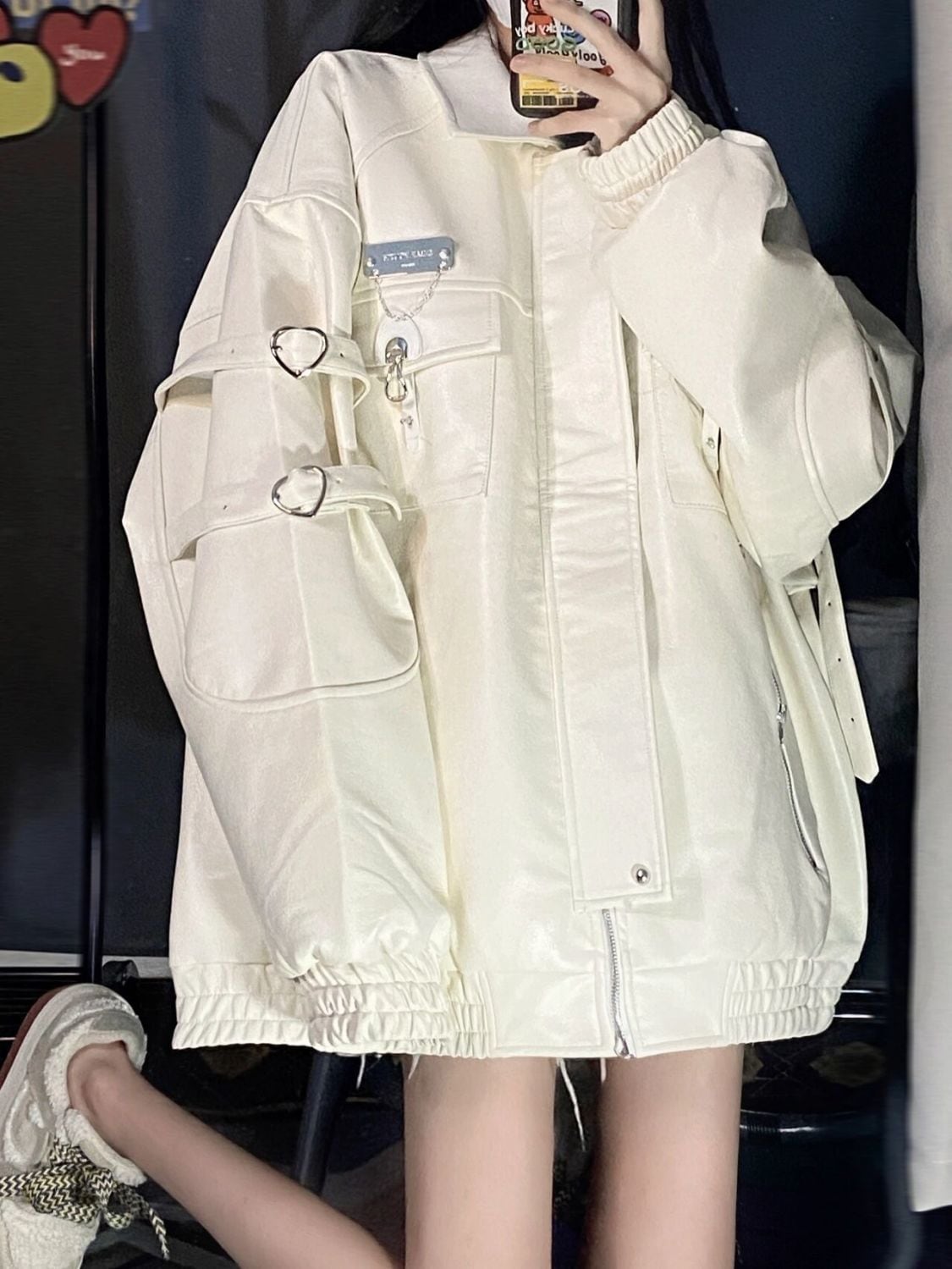 ジャケット ライダースジャケット フェイクレザーライダースジャケット 6,180円