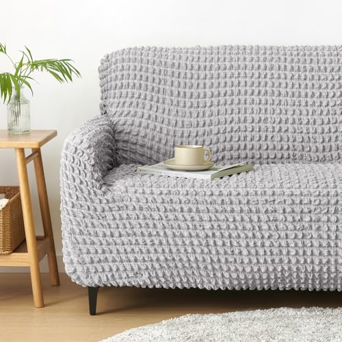 クモリ(Kumori) ソファーカバー 2人掛け 肘付き フィットタイプ 簡単装着 洗える ズレにくい 犬猫対策 汚れ防止 傷防止 模様替え 滑り止め 縦横ストレッチ 伸縮素材 柔らかい ソファカバー
