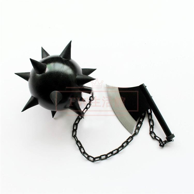 【新品開催 即納】悲鳴嶼 行冥（ひめじま ぎょうめい）スコスプレ 道具 斧 金槌 イベント 撮影用