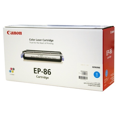 純正 レーザープリンタ用トナー EP-86 シアン