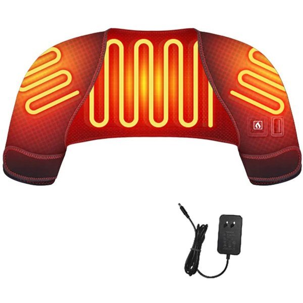 電熱 ベスト ヒーター 肩当て パッド 肩用 サポーター 秋と冬のショルダーパッド （肩背用）