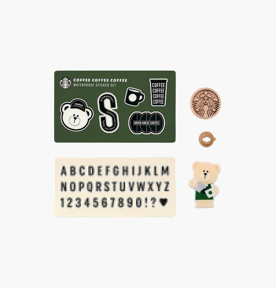 フェスティバル タンブラー 飾り セット (ペンダント2種, レタリングステッカー3枚) 韓国スターバ グッズ