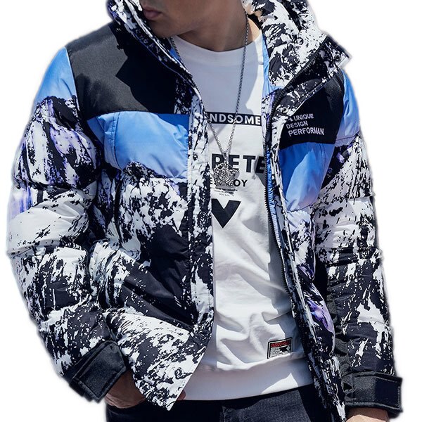 ダウンコート メンズ ロング 中綿 ダウンジャケット 毛皮 フード 防寒防風 軽くてあったか