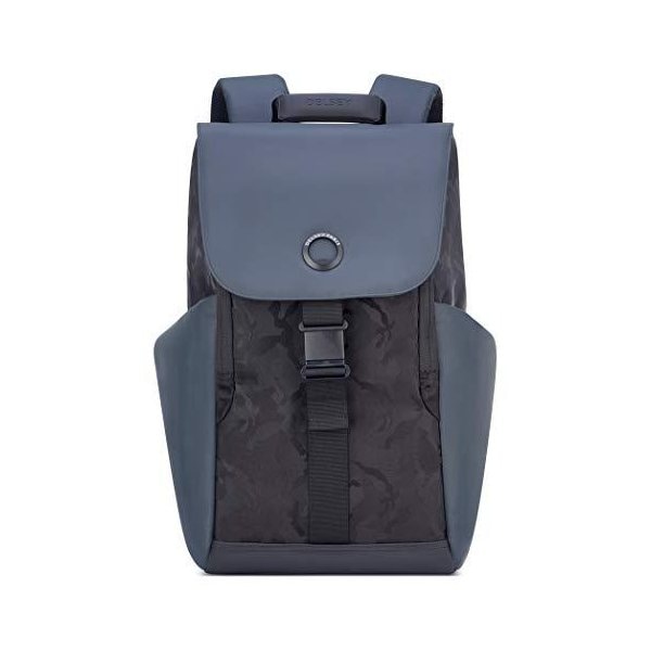 DELSEY Paris Securflap Laptop Backpack, Black Camo, 15 Inch Sleeve 並行輸入品