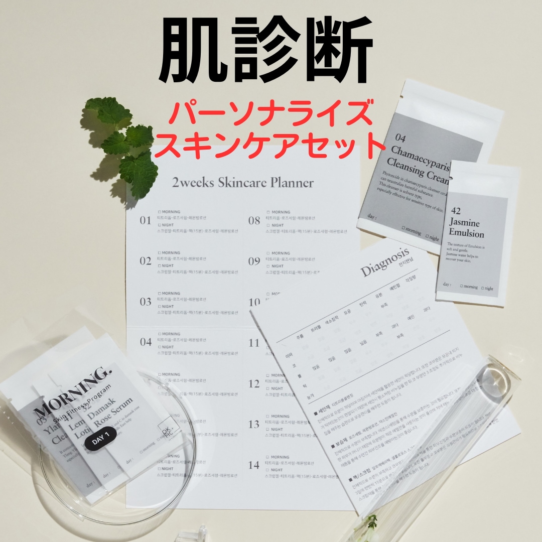 肌診断パーソナライズスキンケアセット(診断用レンズ＋診断書＋プランナー付き)