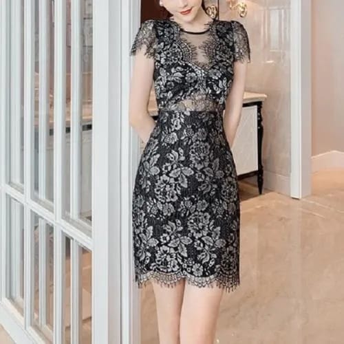 【急速出荷 2025年新作】パーティードレス 韓国 キャバドレス タイト かっこいい 個性的 10代 20代 30代 ワンピース ミニワンピ 花柄 春 夏 半袖 ミニ丈 おしゃれ 可愛い お呼ばれ パ