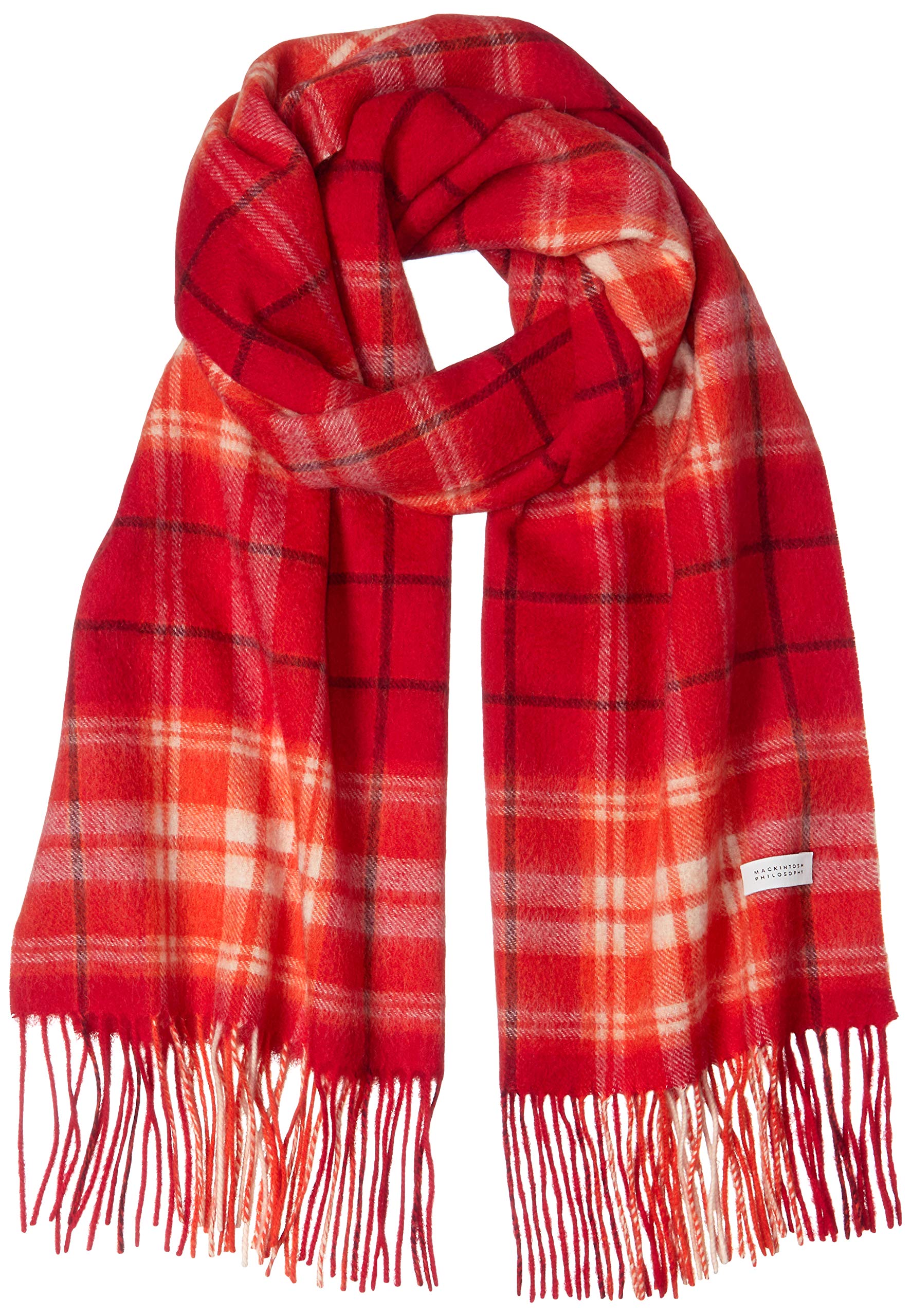 MACKINTOSH PHILOSOPHY(マッキントッシュ フィロソフィー) ストールMACKINTOSH PHILOSOPHY(マッキントッシュ フィロソフィー)ウールカシミヤ波付チェックストール