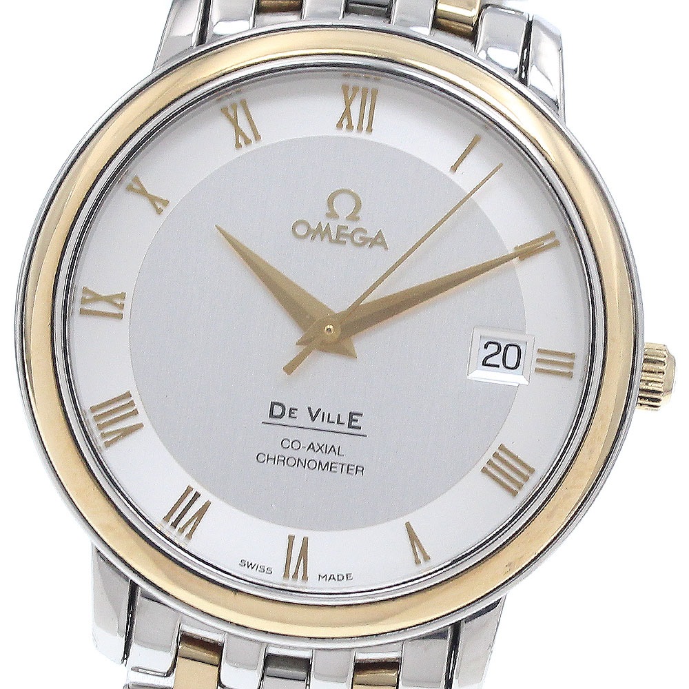 オメガ OMEGA 4374.31 デビル プレステージ コーアクシャル クロノメーター 自動巻き メンズ 良品 _946725【中古】
