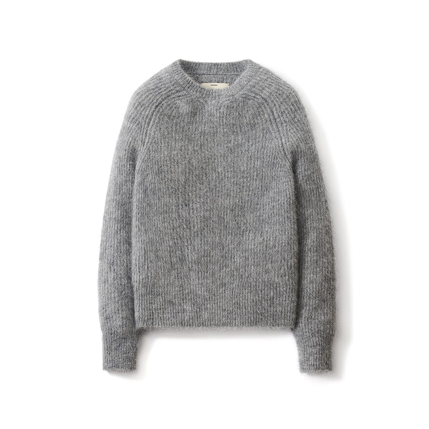 【POTTERY】 W COMFORT CREWNECK KNIT : GRAY