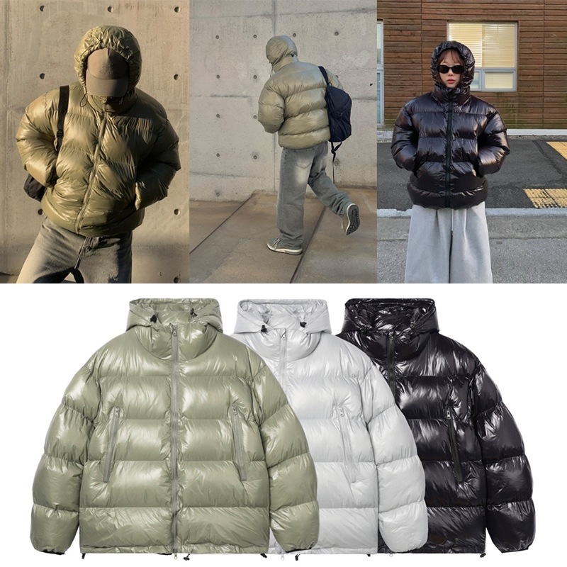 [Huecloset] 関税なし 男女兼用 TED HOODIE PADDING フード付きダウンジャケット