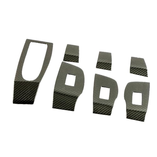 one+lifestyle マツダ3 専用 ドアスイッチパネル カバー 内装保護 BP系 2019~対応 セダン ファストバック用 (カーボン調ブラック)