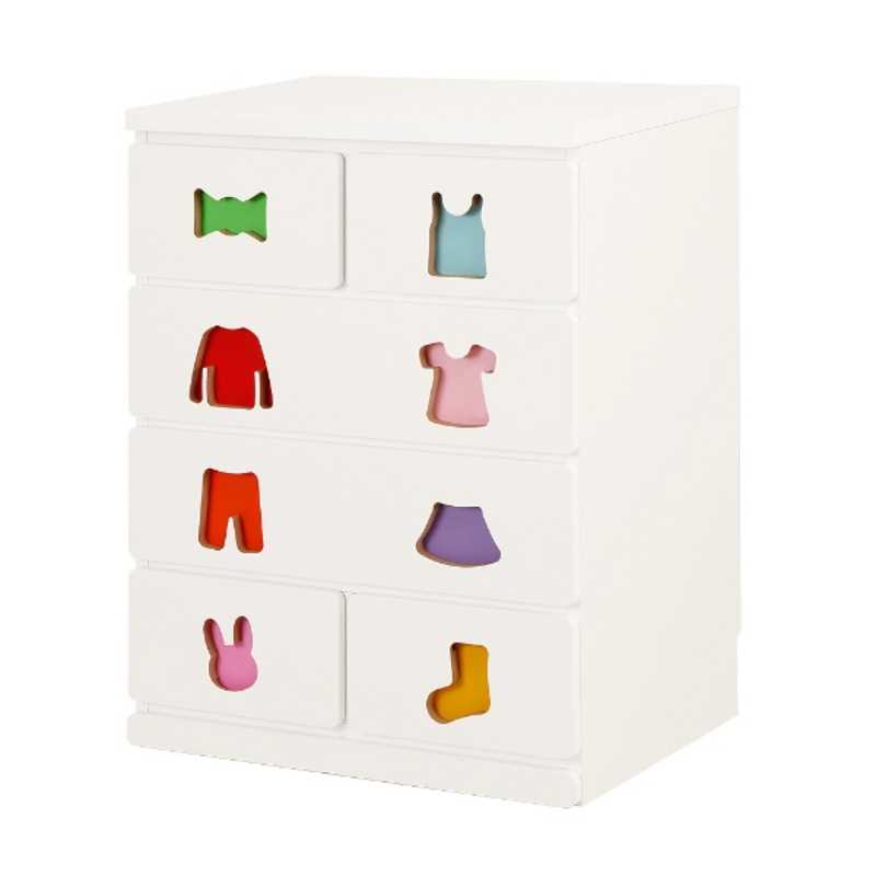 充英アート　おかたづけしたくなるチェスト 6杯 女の子用　TSC59HGW