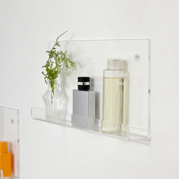 アクリリックウォールシェルフ 約幅38cm浅型2個組 完成品
