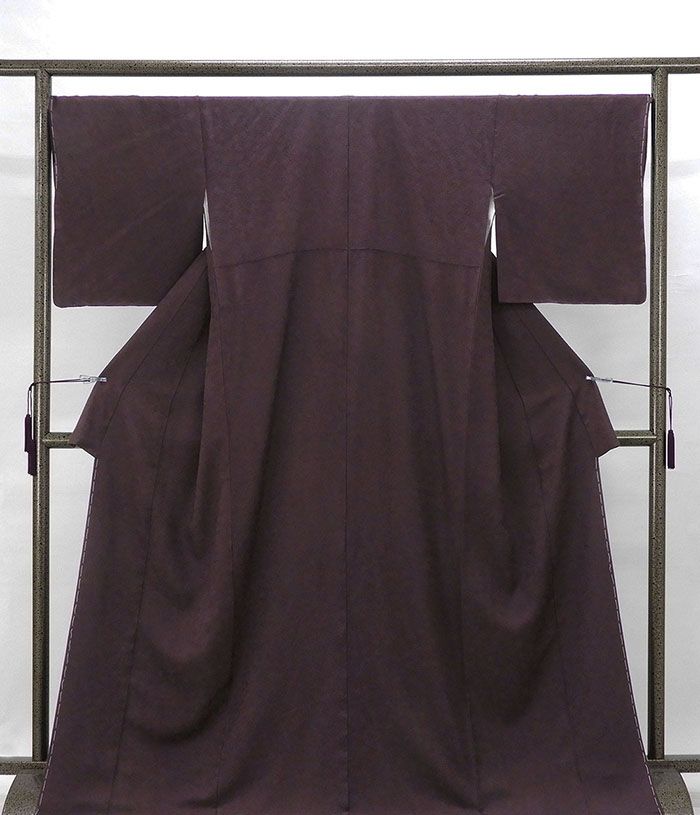 色無地 未着用美品 正絹 滅紫色 身丈169cm 裄丈67.5cm 色無地 未使用 新古品 着物 結婚式 入学式 卒業式 a4011