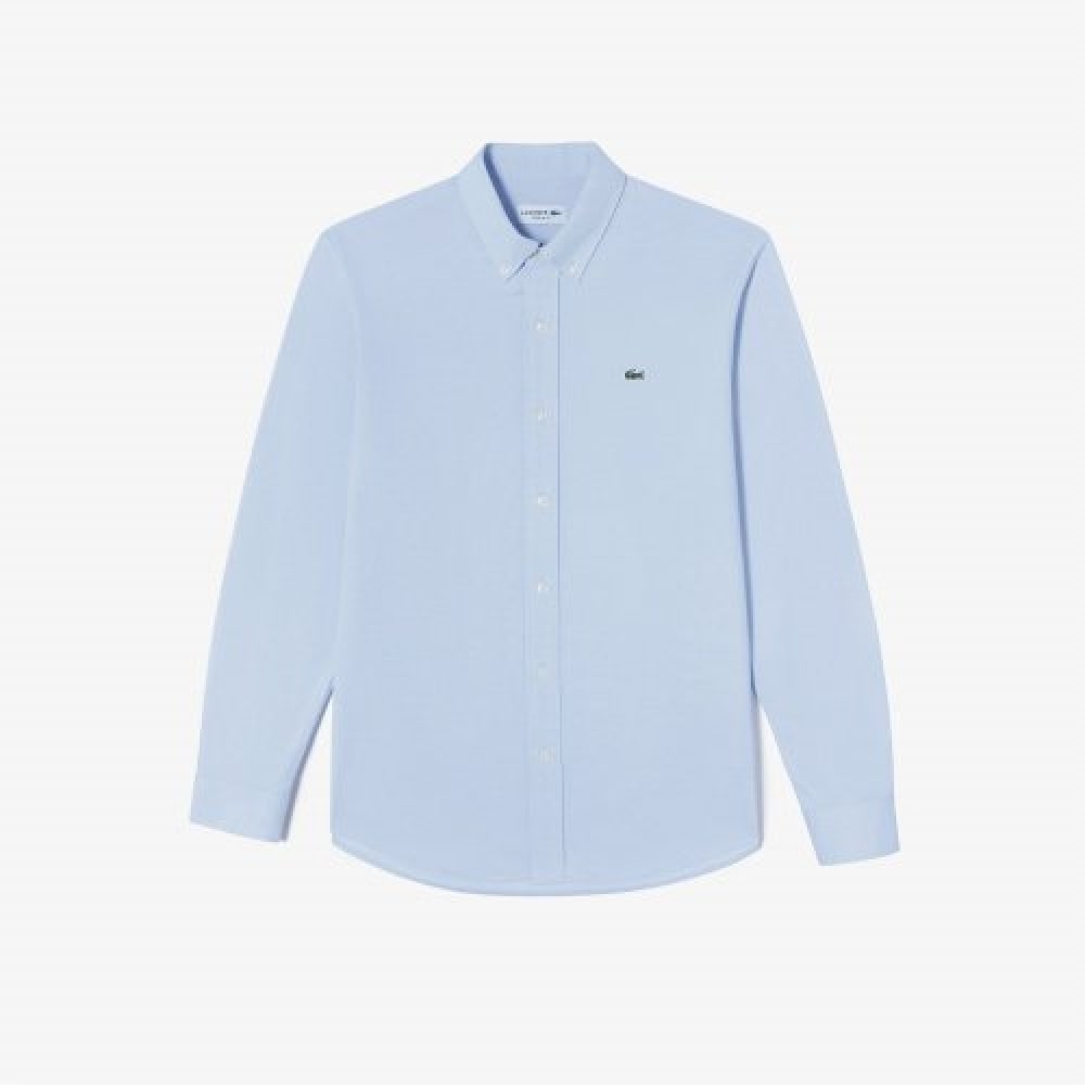 LACOSTE メンズジャージーソリッドシャツ [ライトブルー]