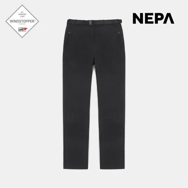 女性冬登山パンツウィンドストッパーパンツストレートフィット会社員パンツ7K81604