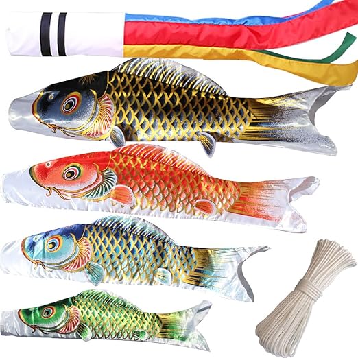 鯉のぼり こいのぼり 鯉4匹 吹流し3m 大型 【特選】 最高級鯉のぼり 【庭園用鯉のぼり】鯉幟 五月人形 端午の節句 高級ポリエステルサテン使用