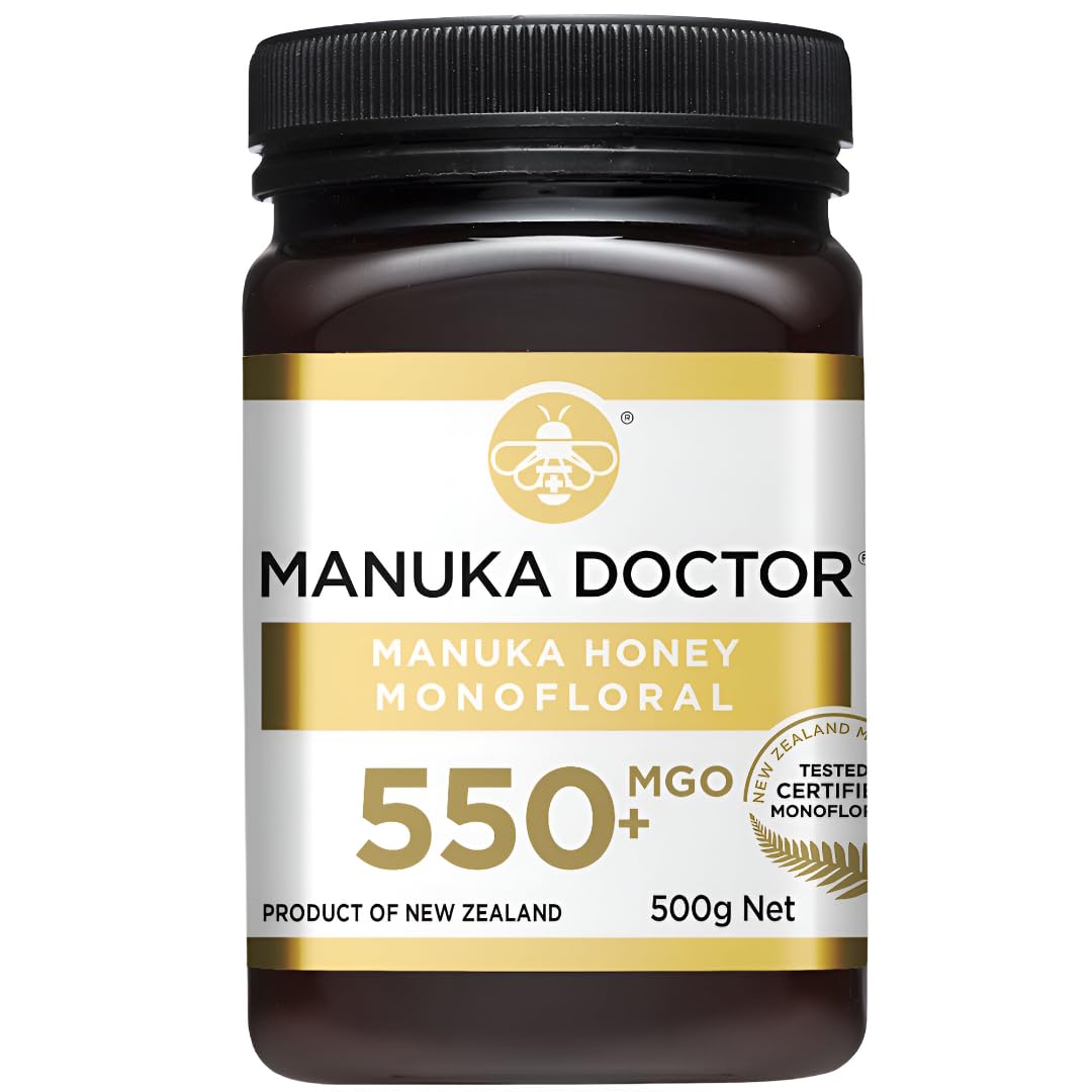 Manuka Doctor マヌカハニー mgo550+ 国内正規品 ニュージーランド産 MANUKA HONEY100% (550 グラム, MGO 550+)