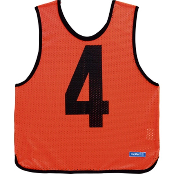 モルテン Molten ゲームベスト ジュニア 蛍光オレンジ 10枚組み 11～20 マルチスポーツ ウェア GB0212KO ジュニア ボーイズ ビブス