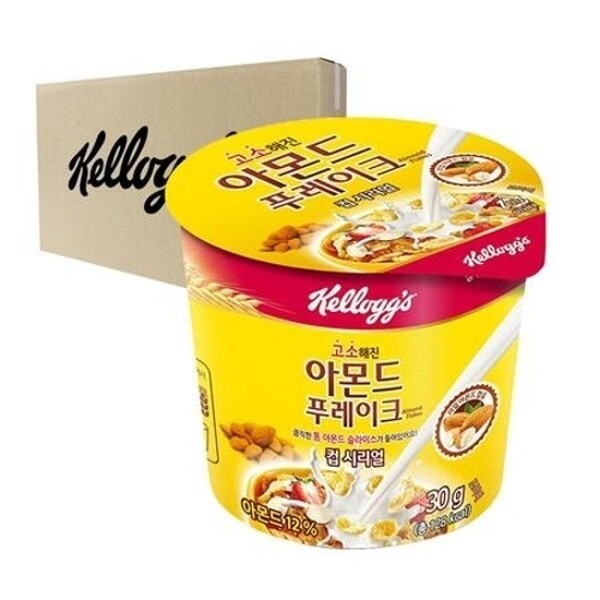 (ボックス)ケロッグ アーモンドプレイク(カップ) シリアル 30g 12入り