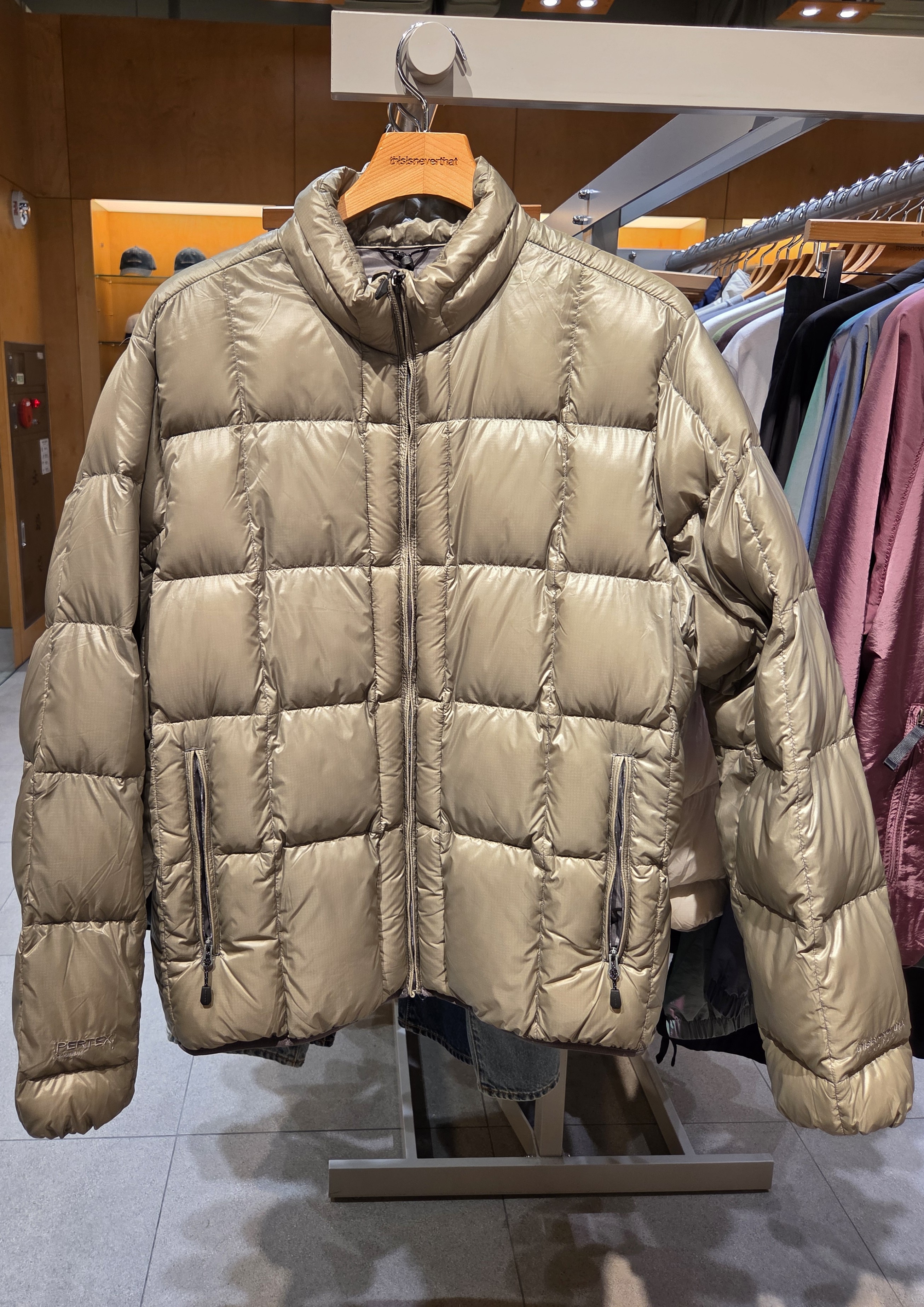 【THISISNEVERTHAT】 25FW PERTEX Light Down Jacket : 4COLORS