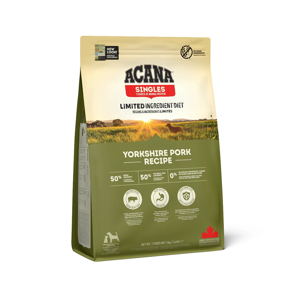 シングル ヨークシャーポーク 2kg ドッグフード