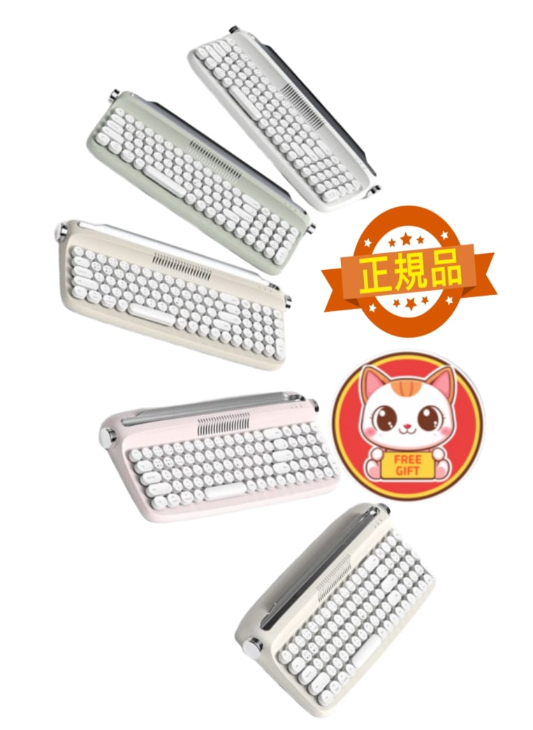 【正規品】レトロ2 Bluetoothマルチペアリング タブレット・iPad・Galaxy Tab対応 フルサイズキーボード B309