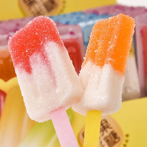 韓国 お菓子 Youtubeで話題 咀嚼音 アイスクリームの形フルーツフレーバー 個