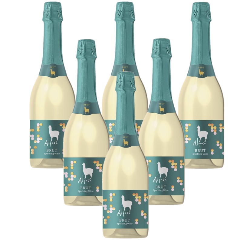【送料無料】 [チリ/泡/辛口/ミディアムボディ]サンタヘレナ アルパカ パークリング ブリュット 750ml　6本 5,980円