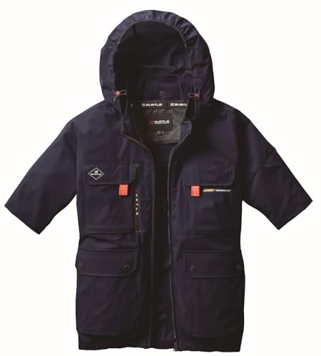 バートル エアークラフト半袖ブルゾン RENEWAL(ユニセックス) 春夏用 ネイビー AC2036 3 XL