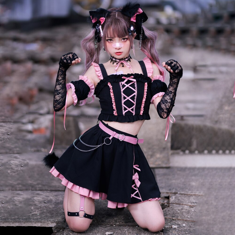 ロリータ スカートセットjkセクシーコスプレ かわいい レトロイベント ハロウィン長袖卒業式結婚式