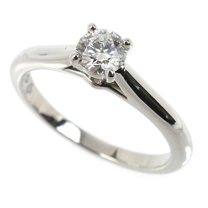 CARTIER カルティエ Pt950プラチナ ソリテール1895 リング・指輪 N4163600 ダイヤモンド0.31ct 9.5号 50 3.8g レディース 中古
