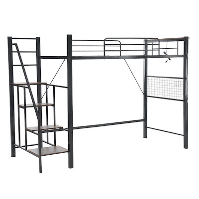 ロフトベッド システムベット シングル 耐荷重150kg 高さ173cm 宮棚