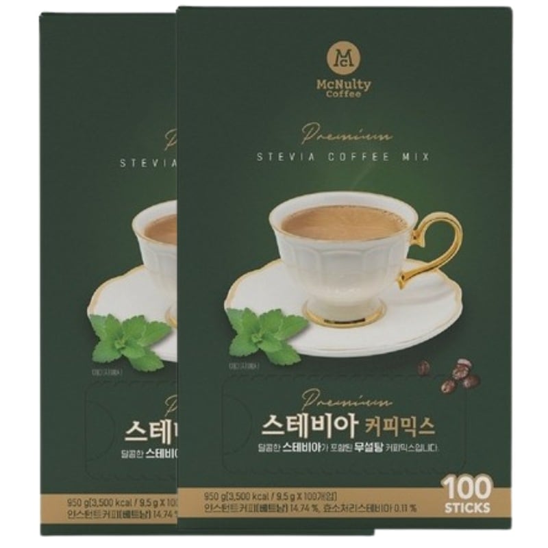 マクナルティ ステビアコーヒーミックス 9.5g 100T (2個)